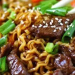 Slow Cooker Beef Ramen Noodles