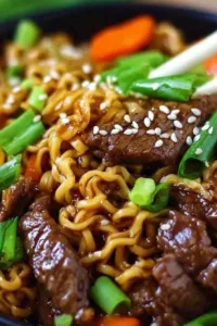 Slow Cooker Beef Ramen Noodles