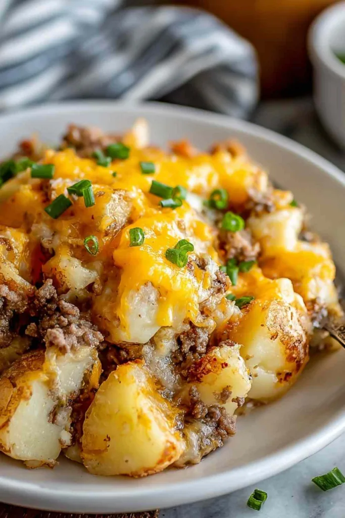 Slow Cooker Cowboy Potato Casserole