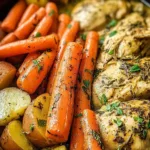 Slow Cooker Garlic Butter Chicken and Veggies