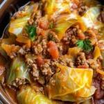 Slow Cooker Unstuffed Cabbage Rolls