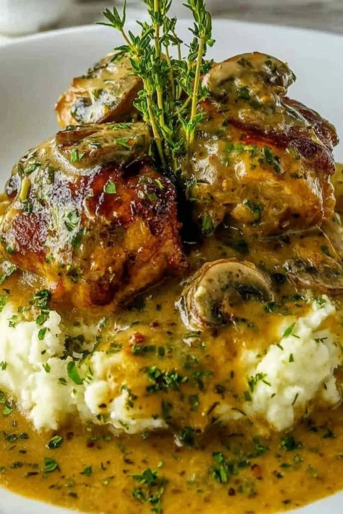 Smothered Chicken Thighs