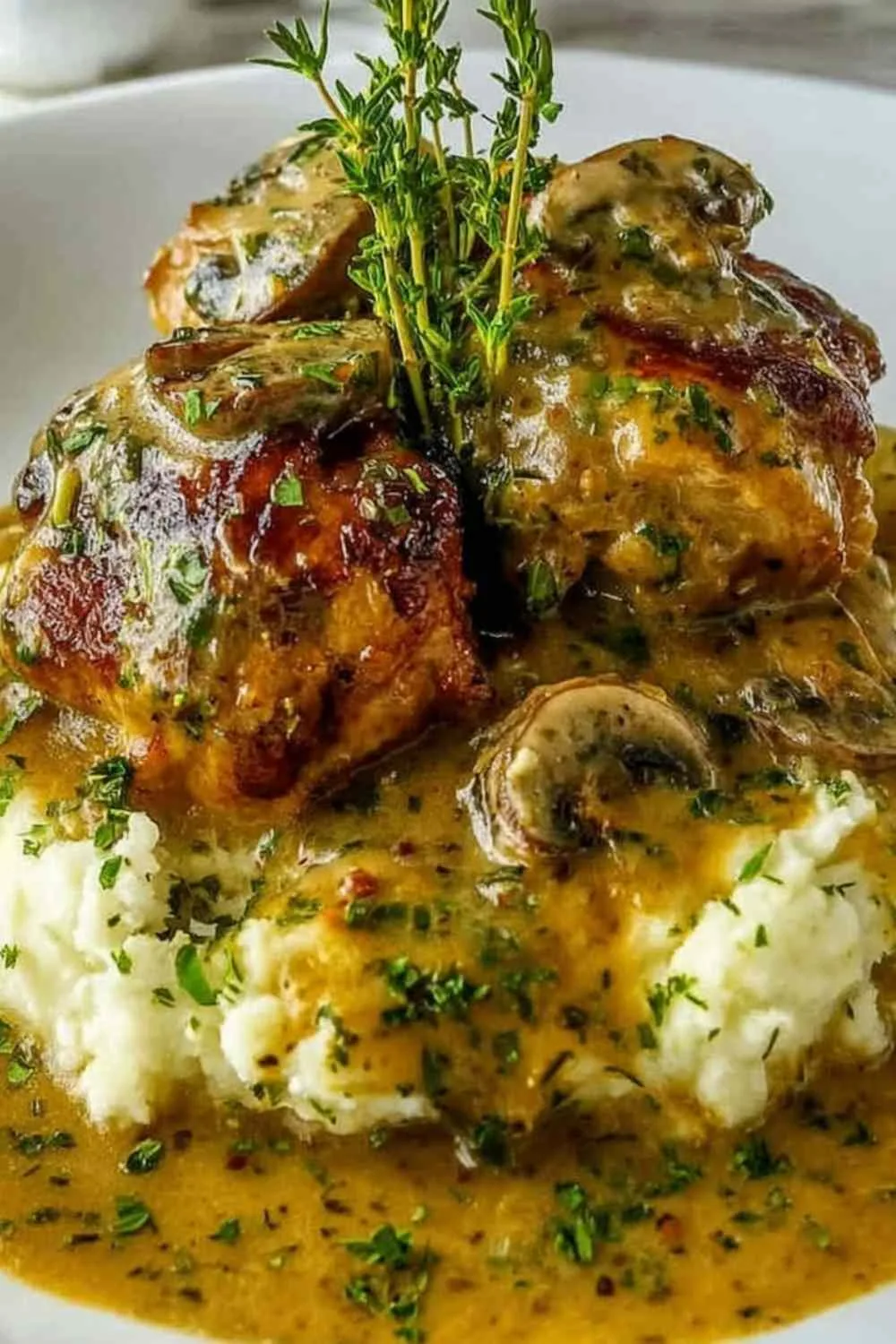Smothered Chicken Thighs