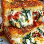 Sun-Dried Tomato Spinach Grilled Cheese