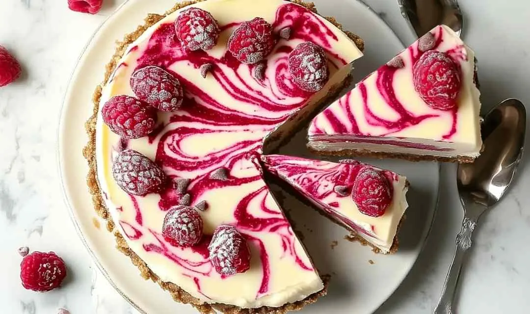 White Chocolate Raspberry Cheesecake