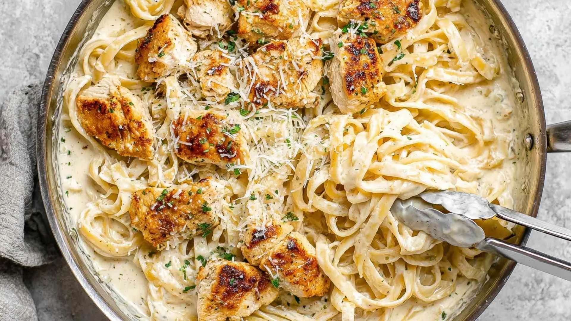 Chicken fettuccine Alfredo