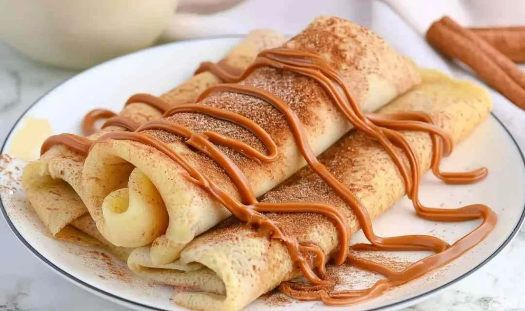 Cinnamon Roll Protein Crepes