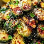 Crispy Garlic Parmesan Brussels Sprouts
