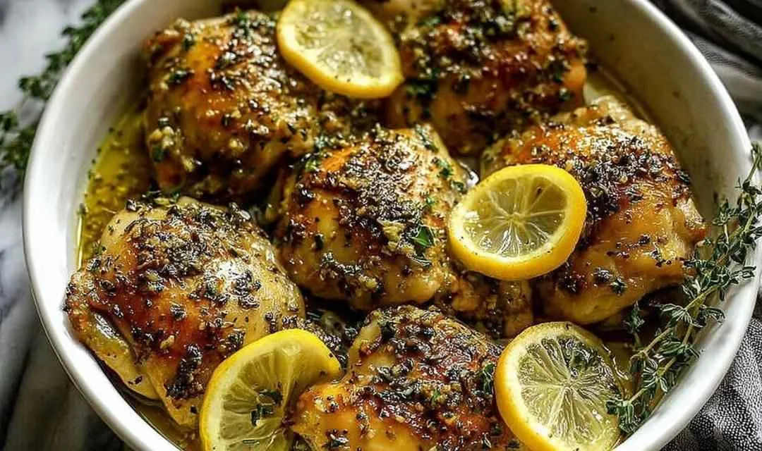 Greek Lemon Chicken Thighs