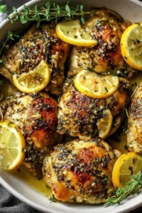 Greek Lemon Chicken Thighs