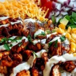 High Protein BBQ Ranch Chicken Bowl