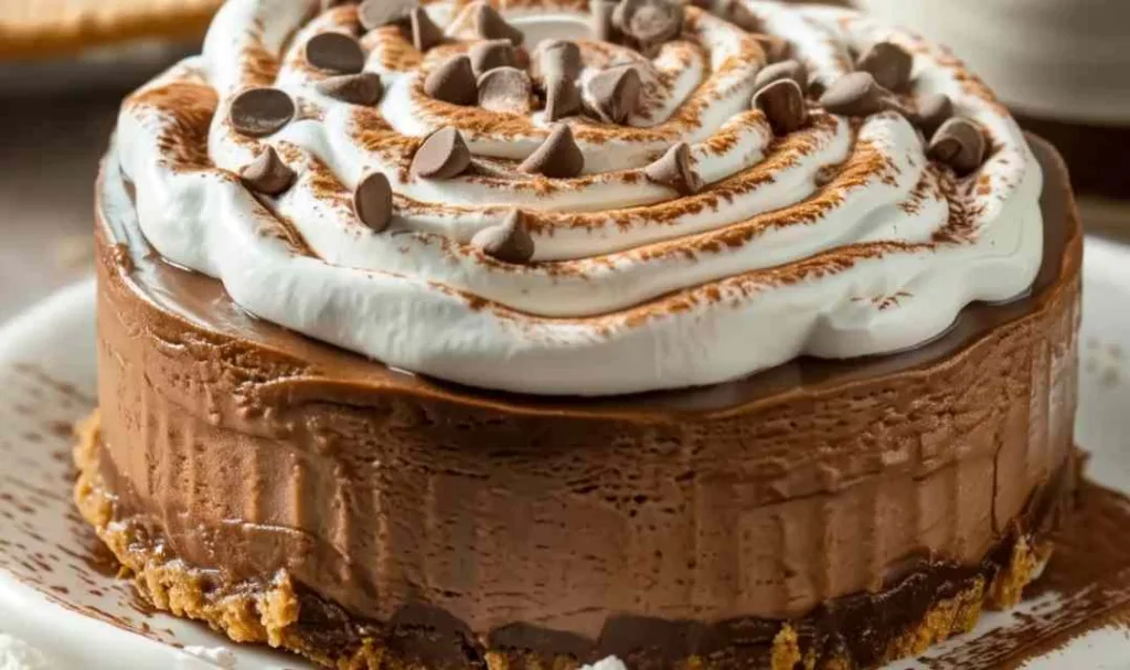 Hot Cocoa Cheesecake with Marshmallow Whipped Cream