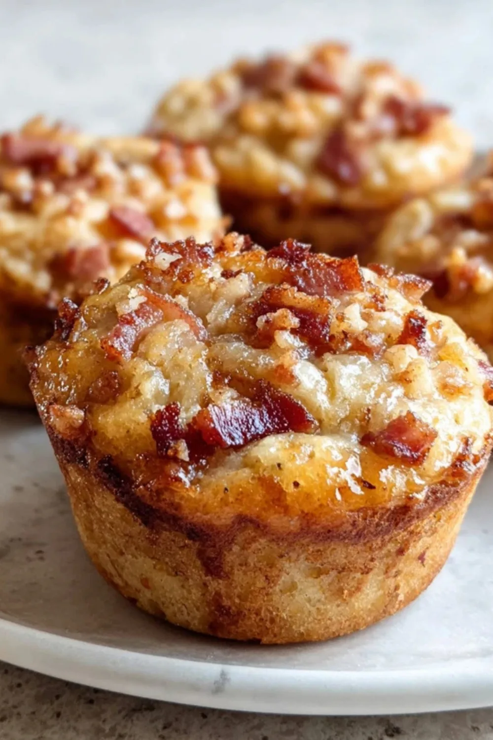 High Protein Maple Bacon Pancake Muffins