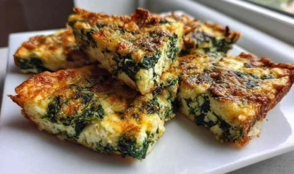 Mediterranean spinach feta cheese crisps golden on parchment-lined baking sheet