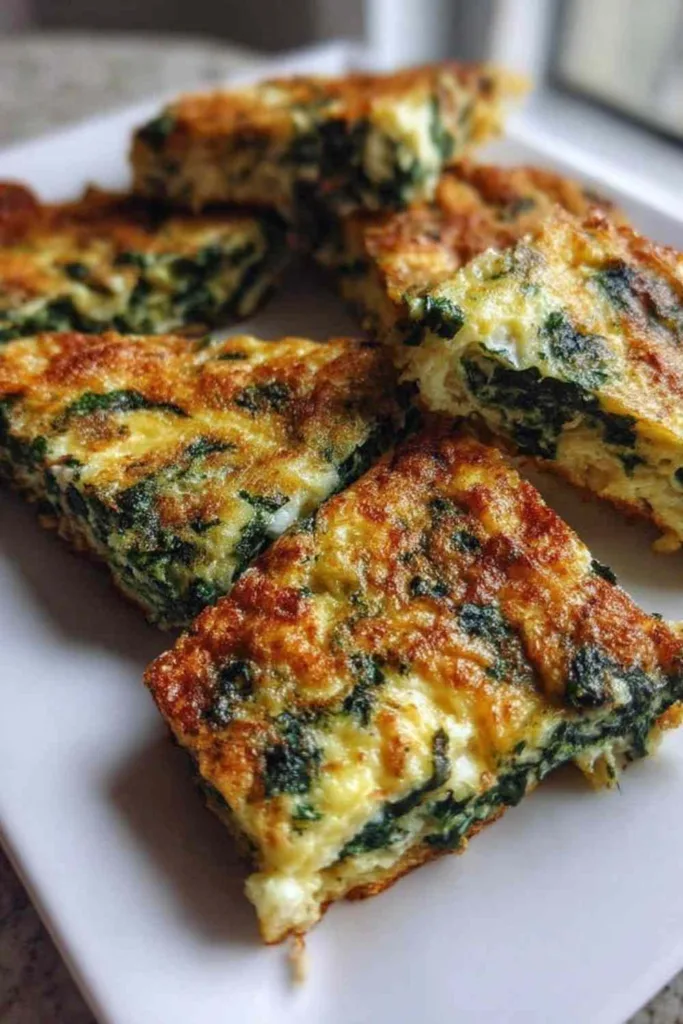 Mediterranean spinach feta cheese crisps golden on parchment-lined baking sheet