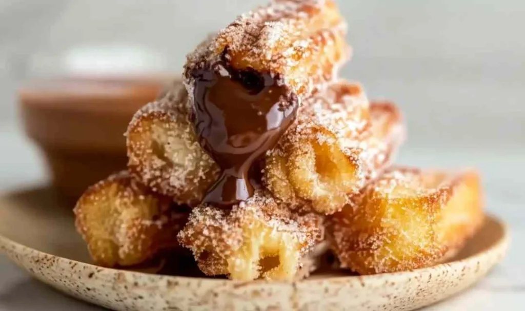 Nutty Churro Bites with Nutella