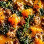 Slow Cooker Butternut Squash Sausage Soup