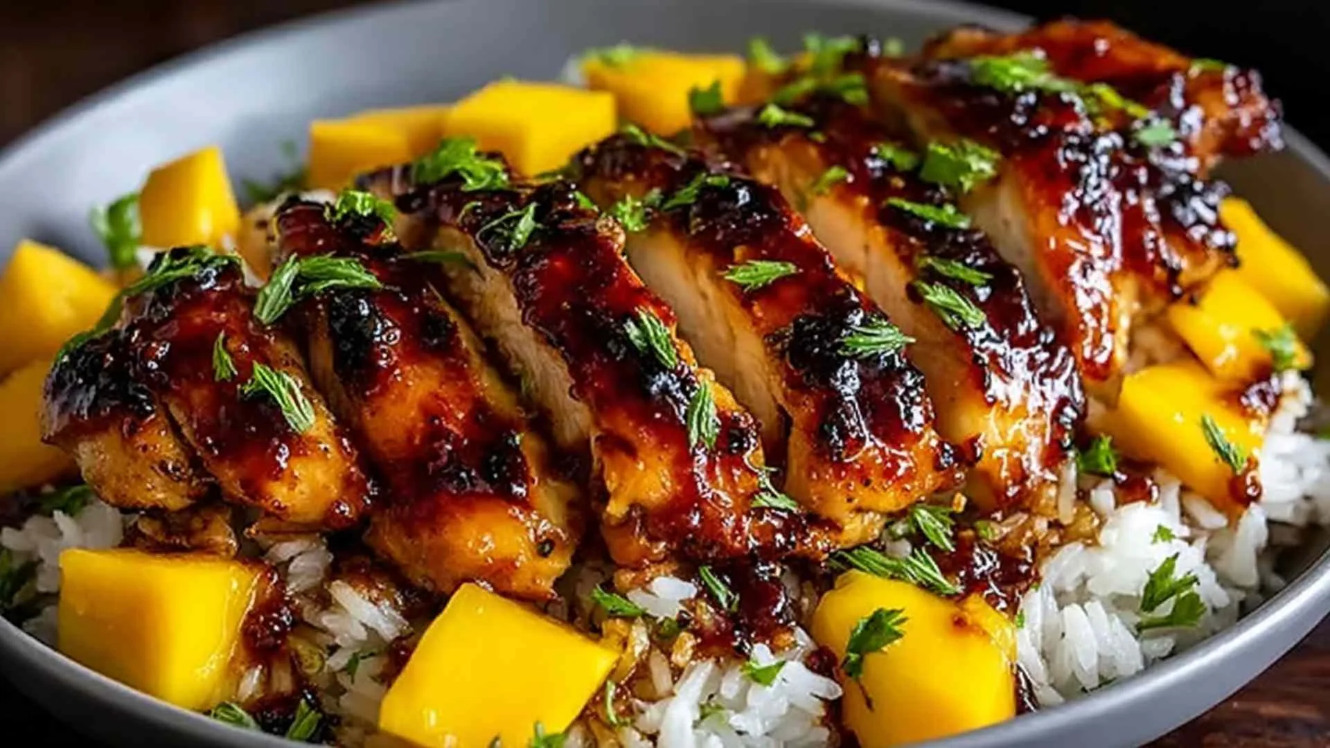 Asian Mango Glazed Chicken