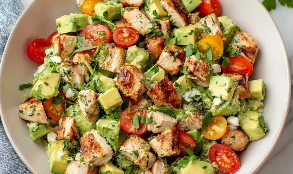 Avocado chicken salad