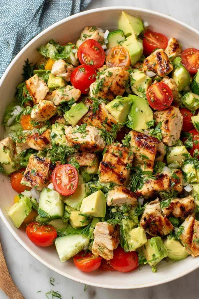 Avocado chicken salad