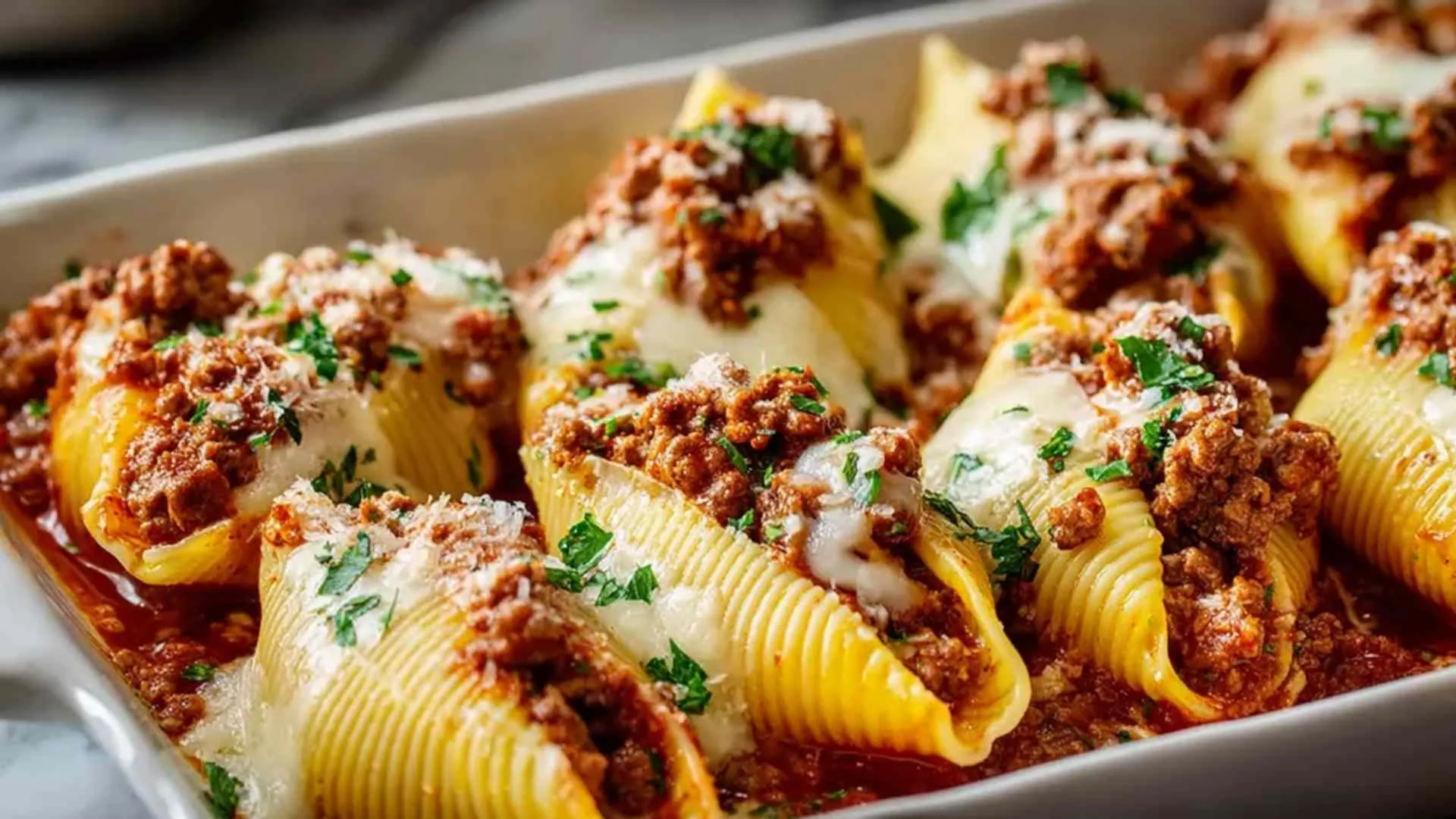 Beef Stuffed Shells
