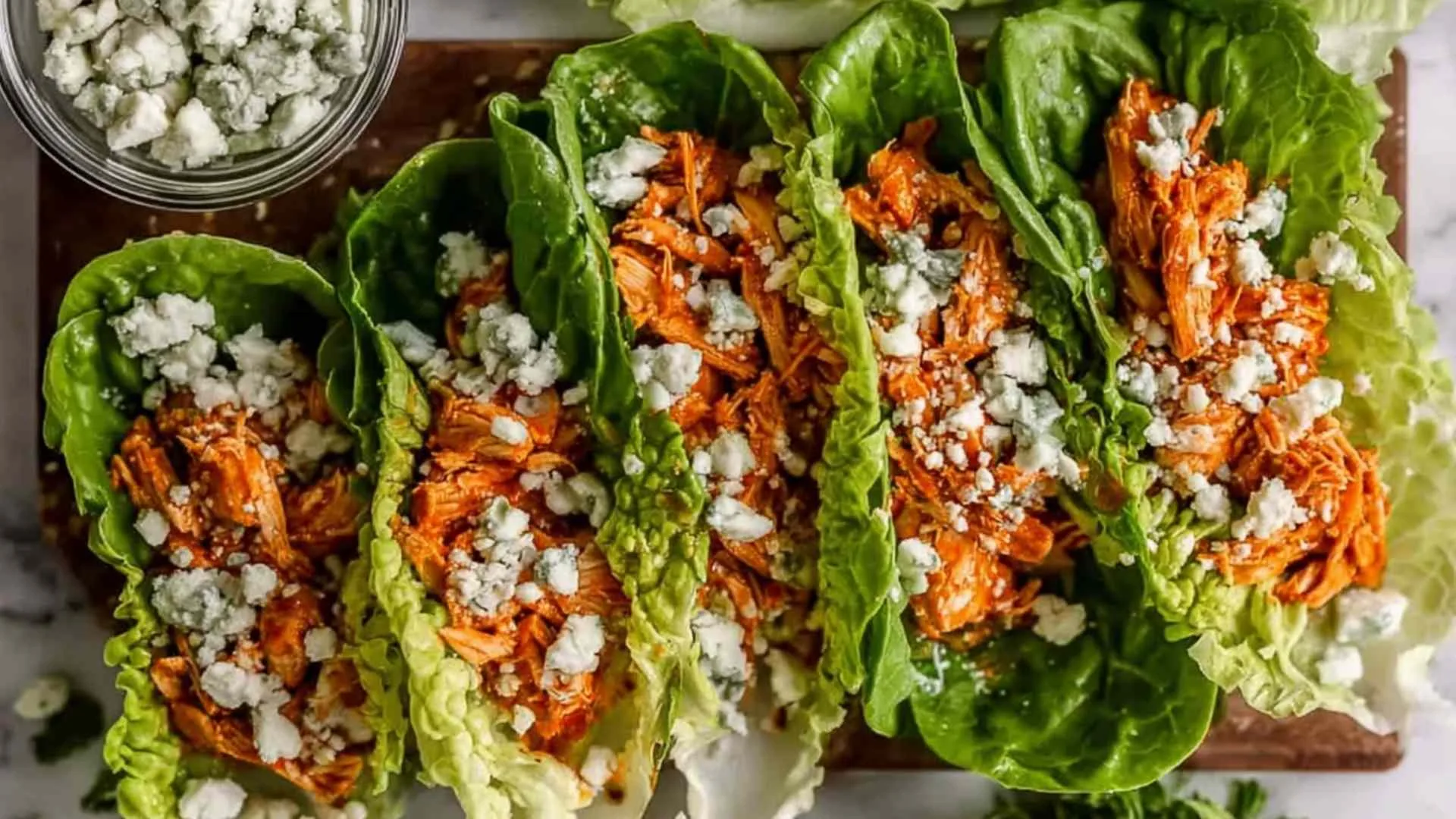 Buffalo Chicken Lettuce Wraps