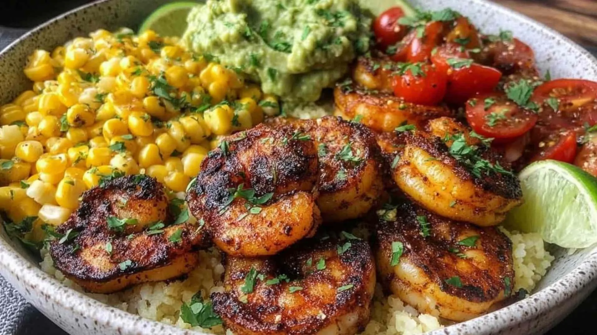 Cilantro Lime Shrimp Bowl