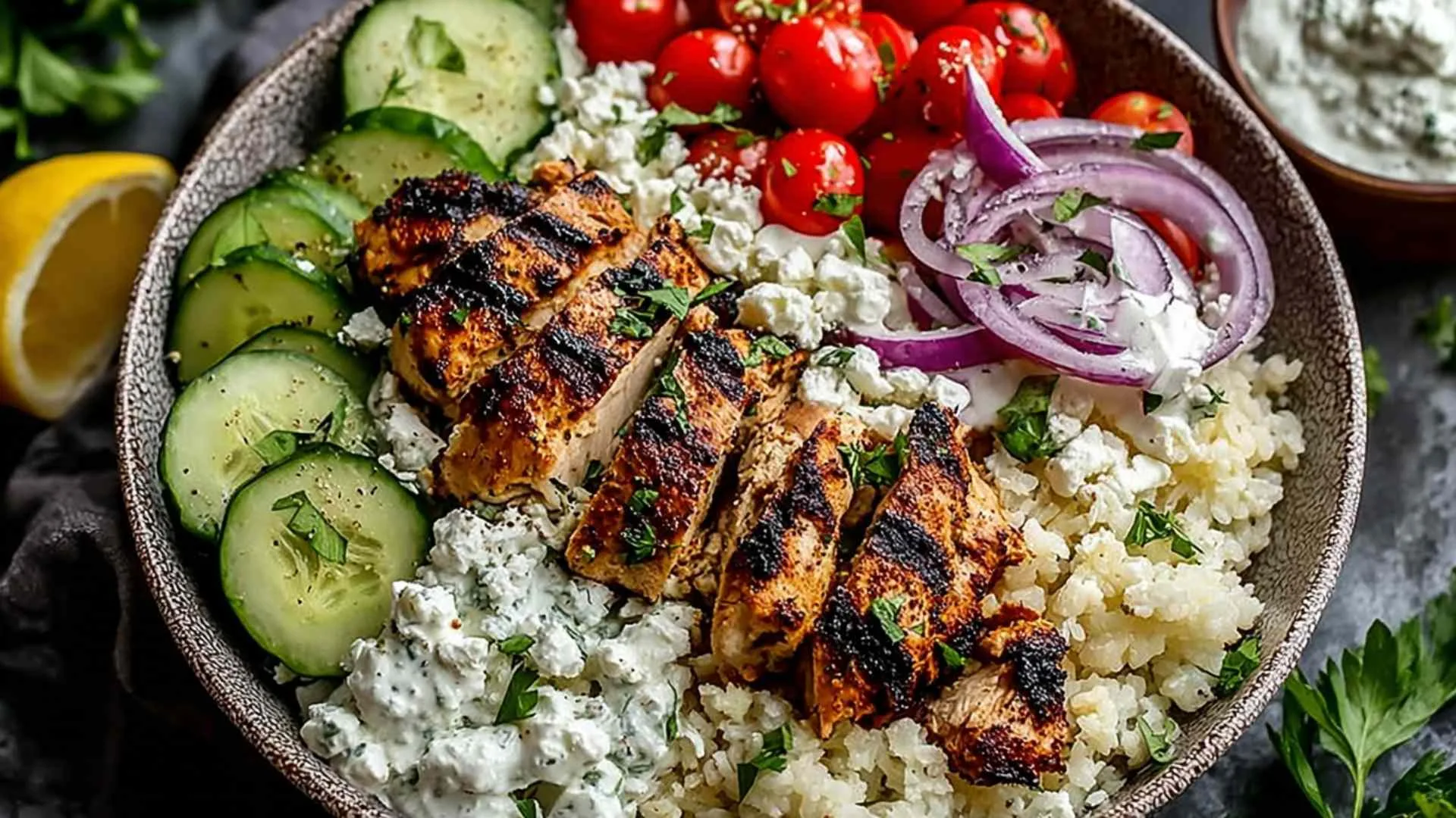 Greek Chicken Bowls