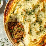 ground turkey cottage pie ingredients laid out on kitchen counter