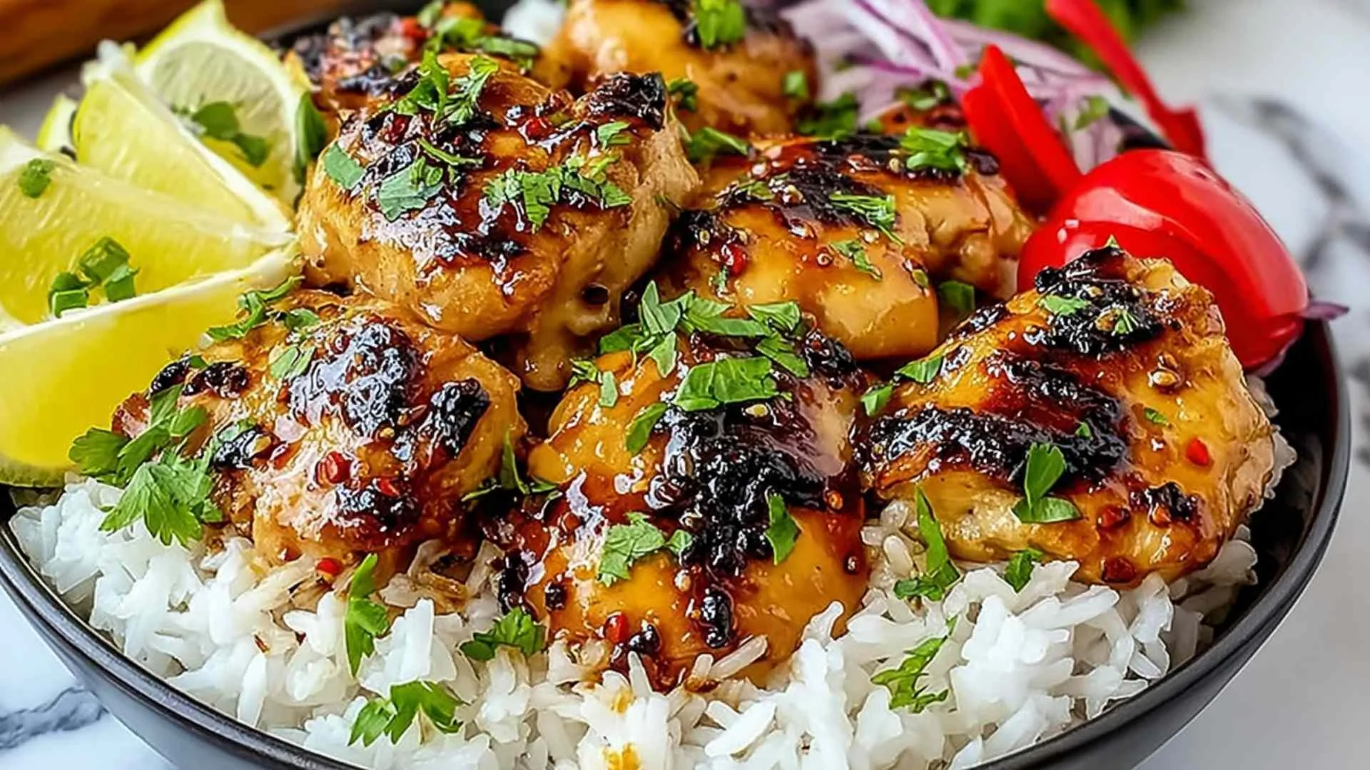 Hawaiian Chicken with Coconut Rice
