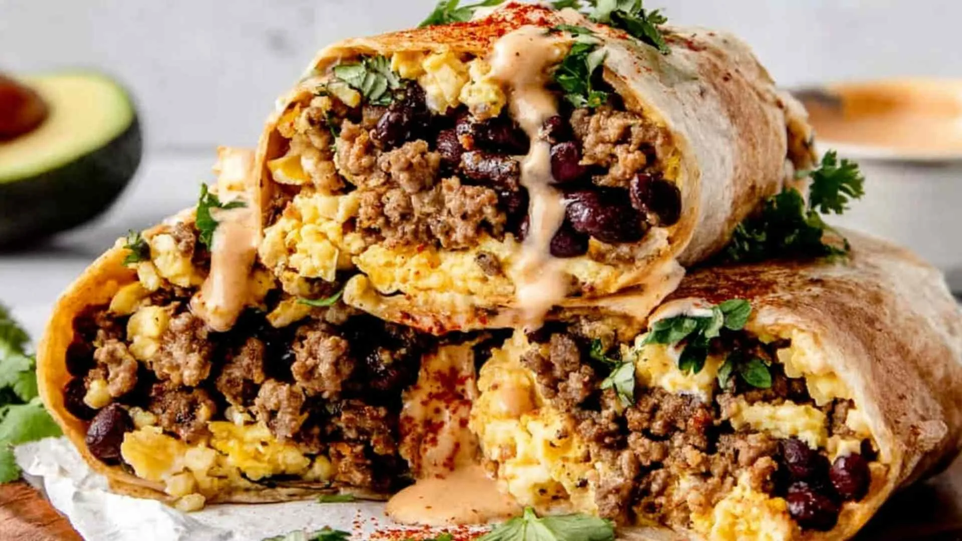 High Protein Breakfast Burrito