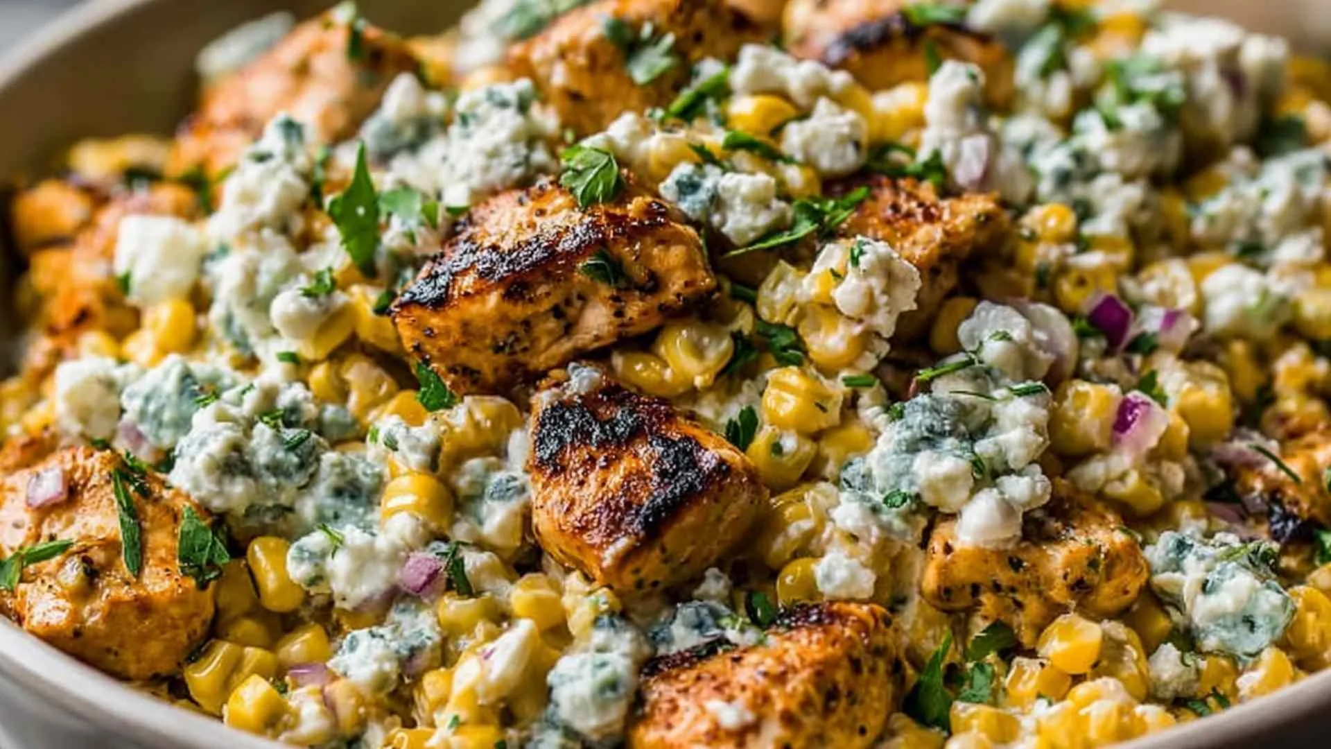 High Protein Chicken Street Corn Salad