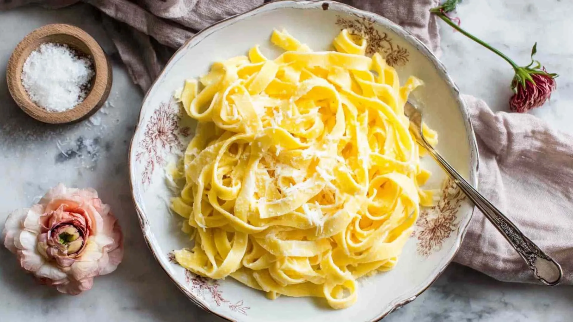 Homemade keto egg noodles