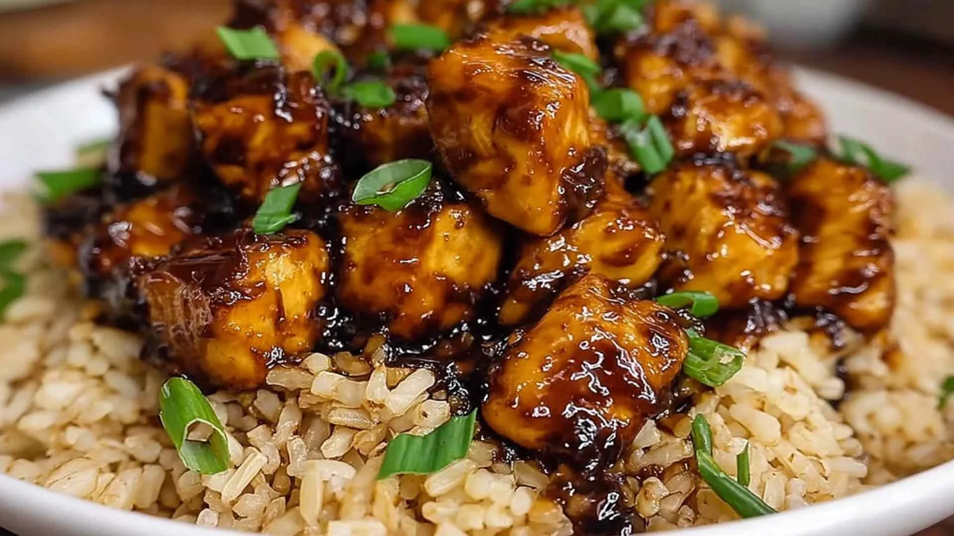 Honey BBQ Chicken Rice