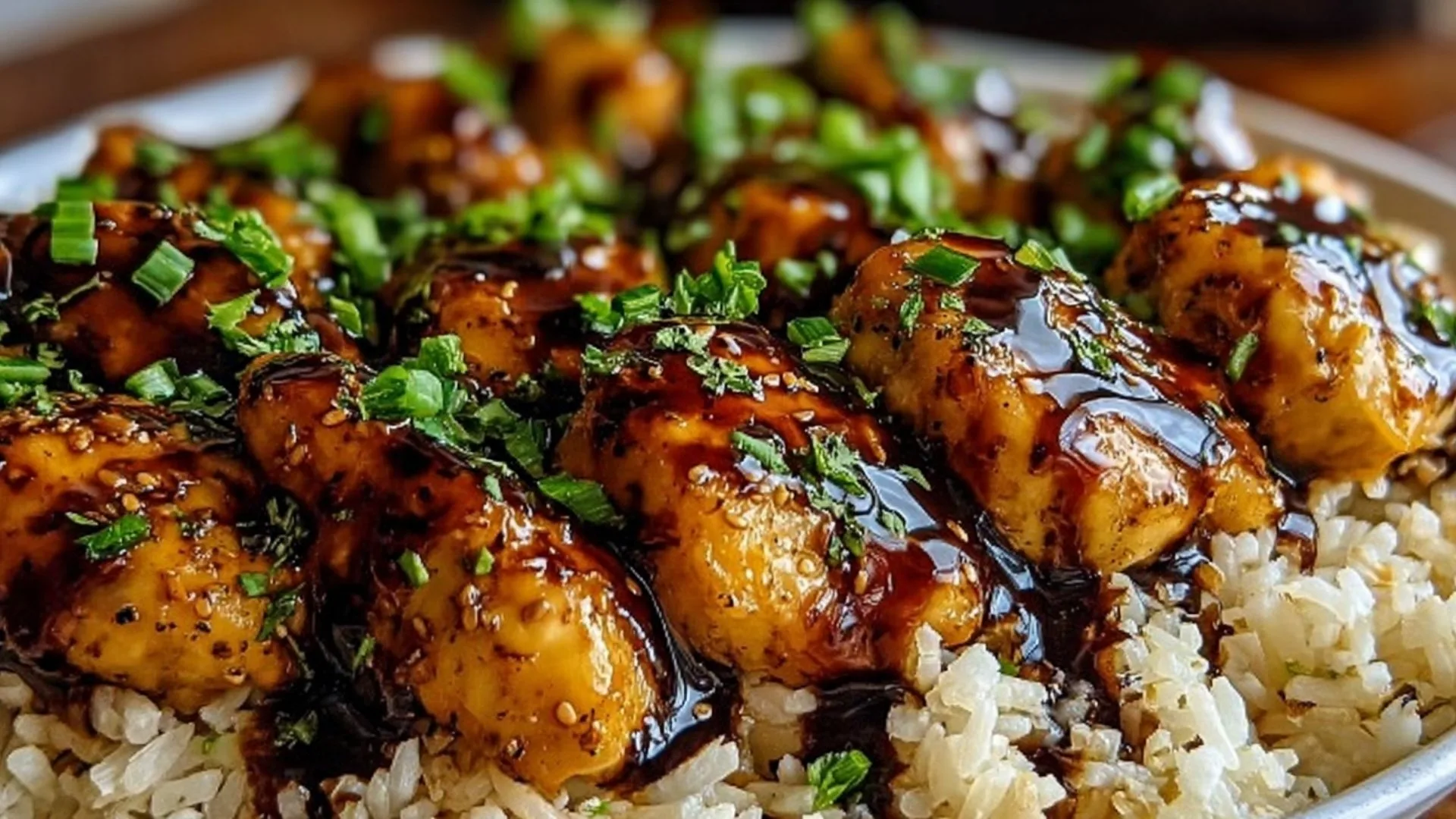 Honey BBQ Chicken Rice
