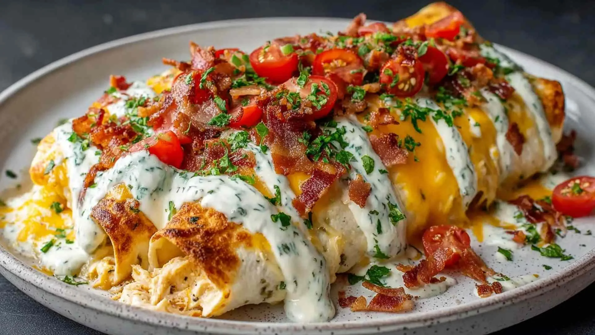 Jalapeno Popper Cheesy Chicken Enchiladas