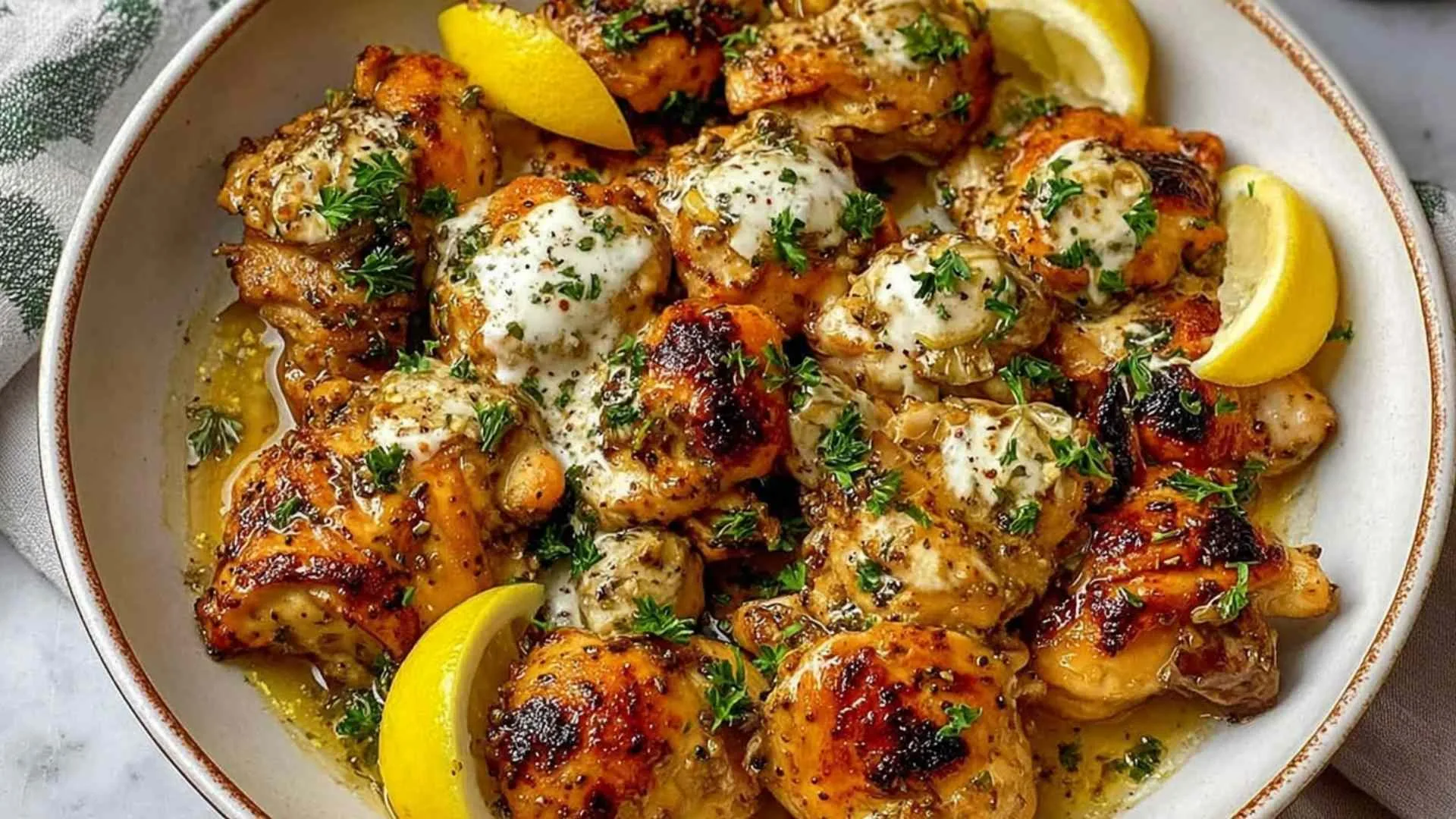 Lebanese Lemon Garlic Chicken