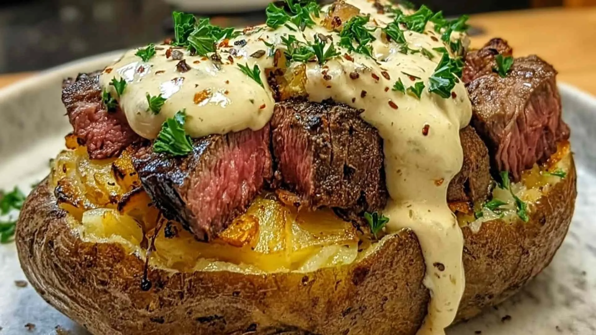 Loaded Steak Potatoes
