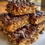 Sliced no-bake protein bars on a cutting board