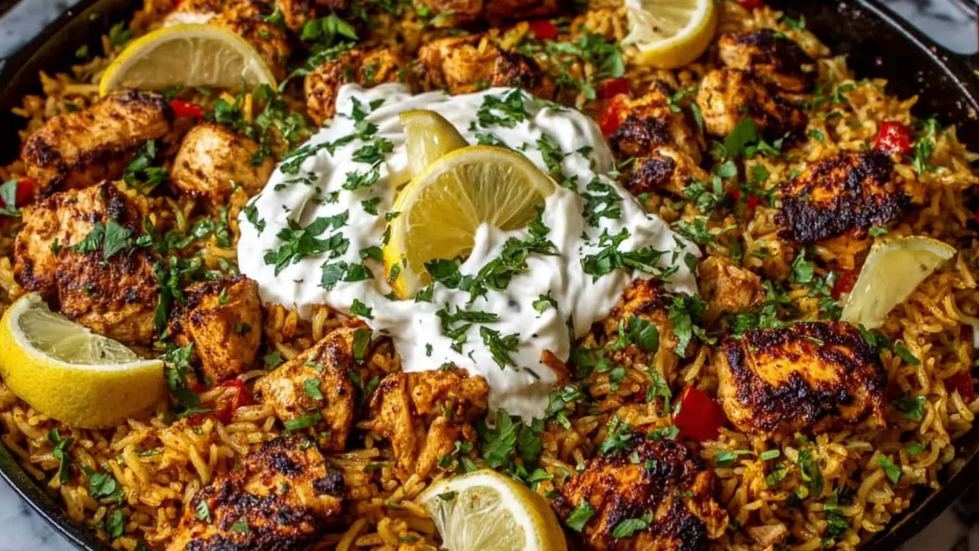 One Pot Chicken Shawarma Rice