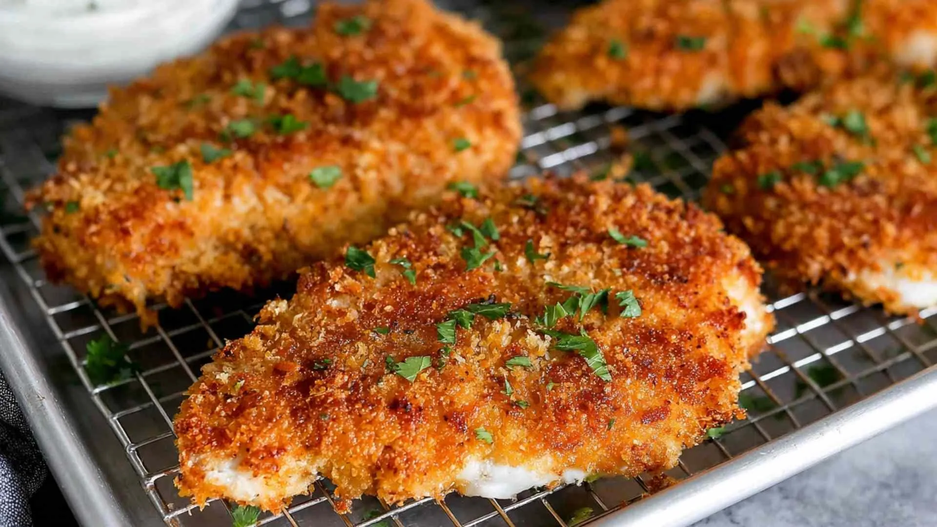 Panko Crusted Chicken Breasts