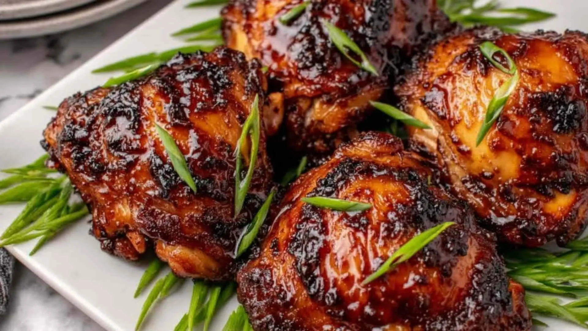 Roasted miso chicken thighs