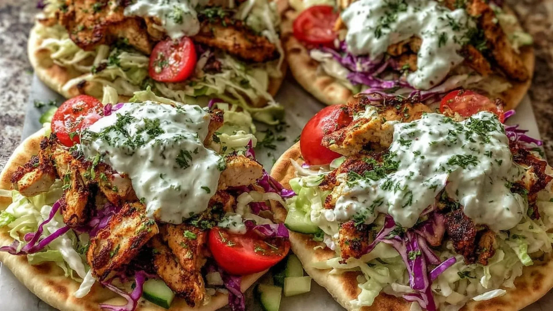 Sheet Pan Chicken Pitas