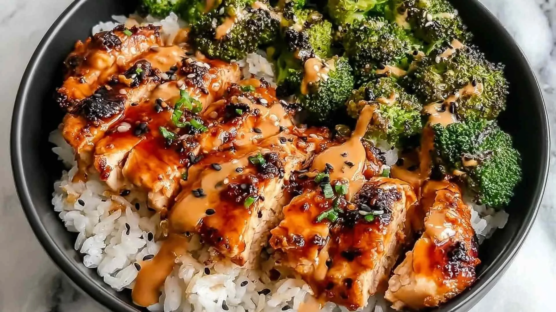 Sticky Chicken Rice Bowls
