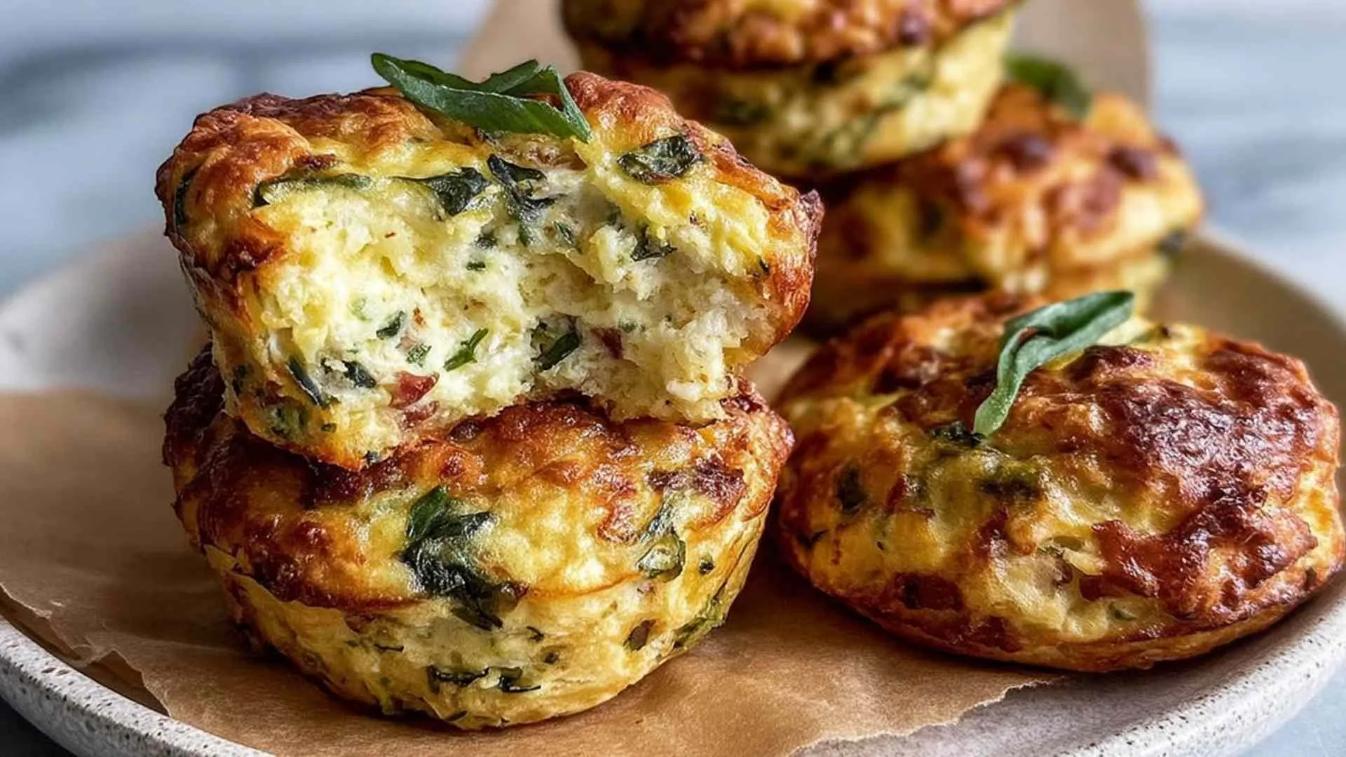 Sun Dried Tomato and Spinach Egg Biscuits