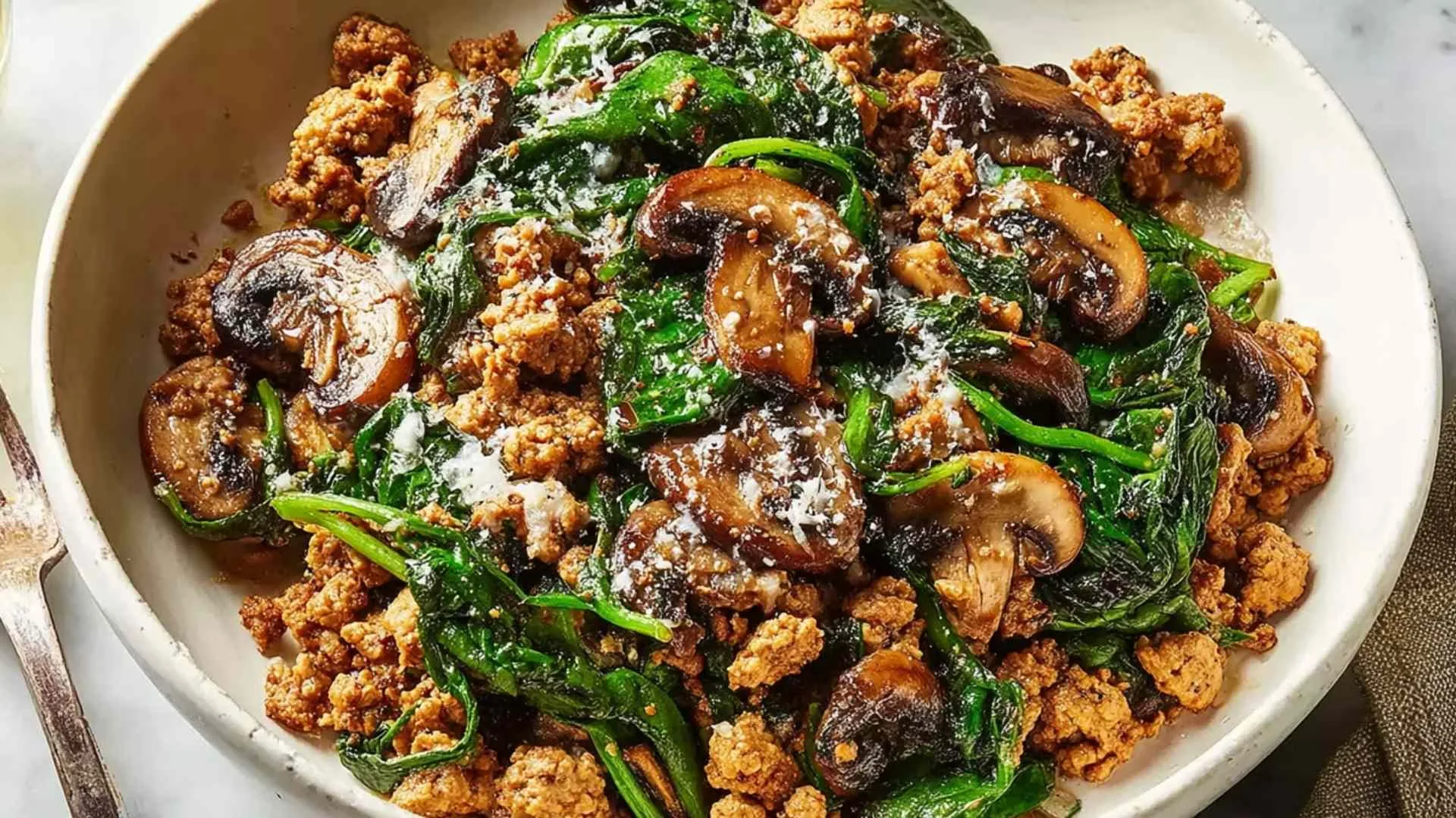 Turkey Spinach Mushroom