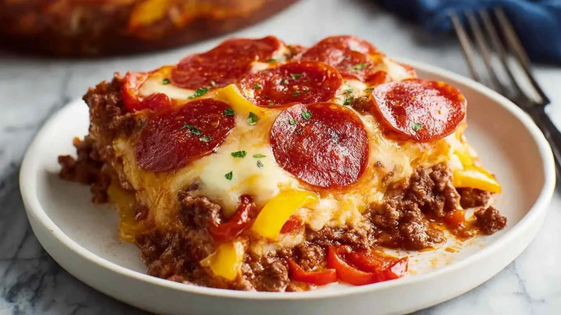 low carb pizza casserole