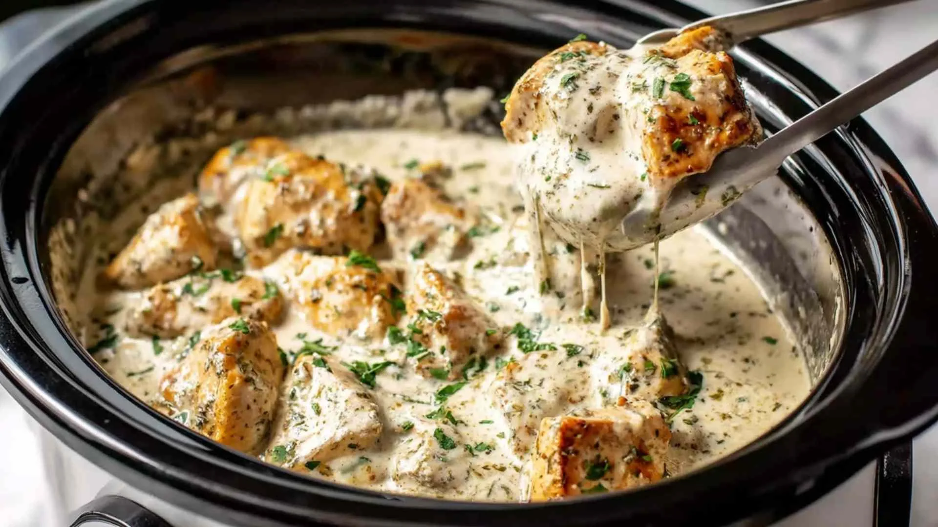 Crock Pot Garlic Parmesan Chicken