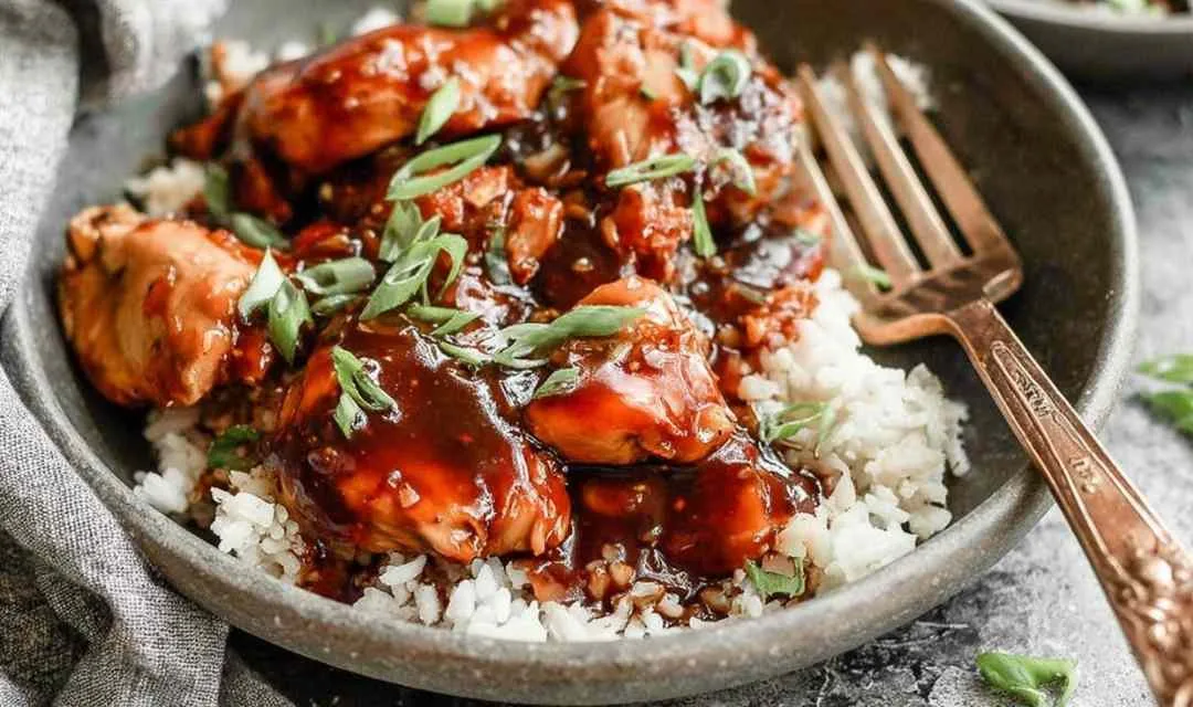 Crock pot bourbon chicken