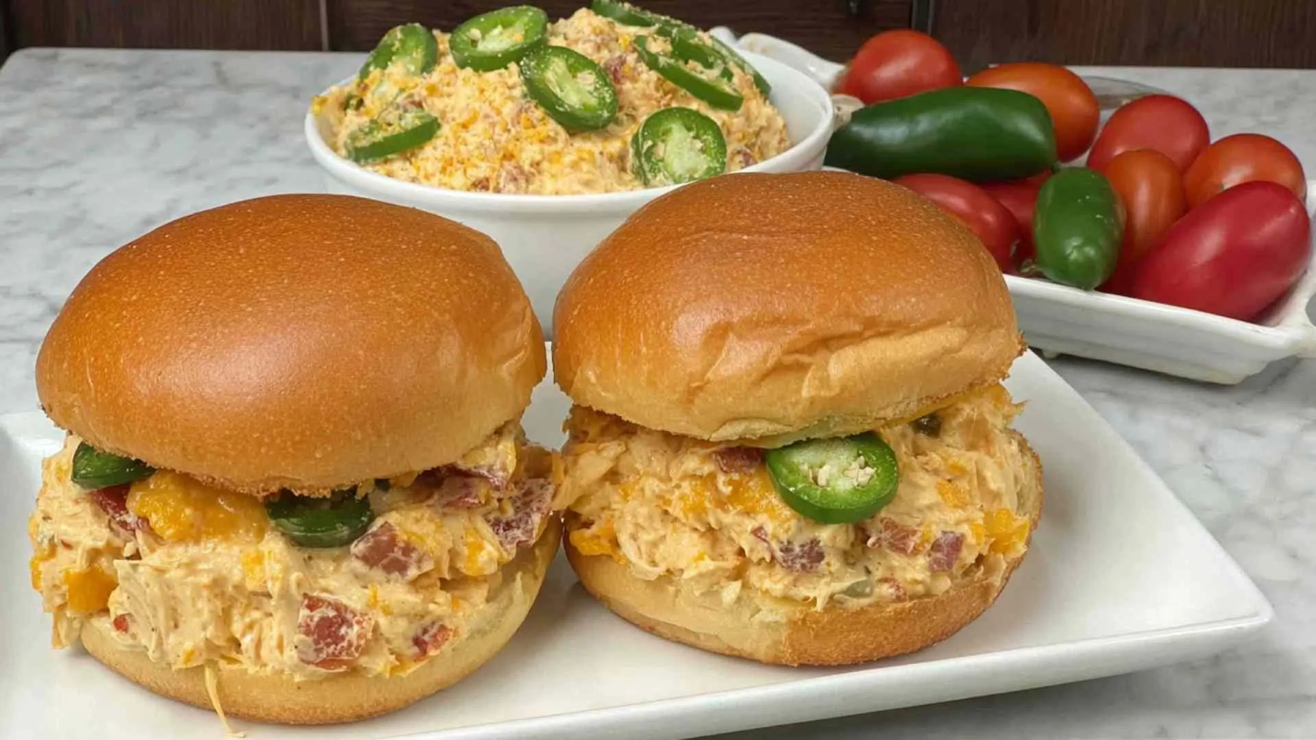 Crockpot Jalape&ntilde;o Crack Chicken Sandwiches